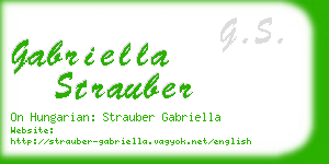 gabriella strauber business card